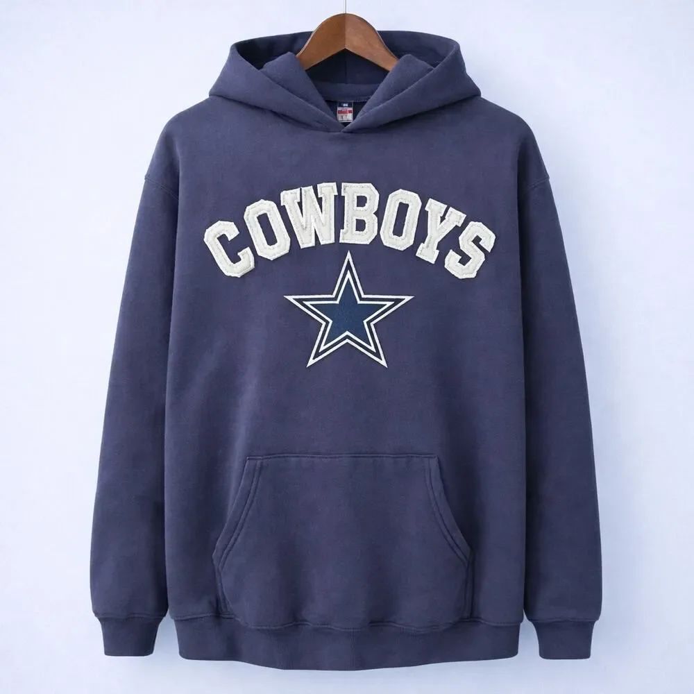 Vintage Dallas Cowboys Lee Sport Men’s Hoodie Sweatshirt XL Blue Pullover